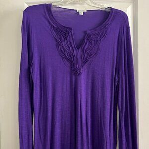9 West Separates Long Sleeve Tee, Size Large